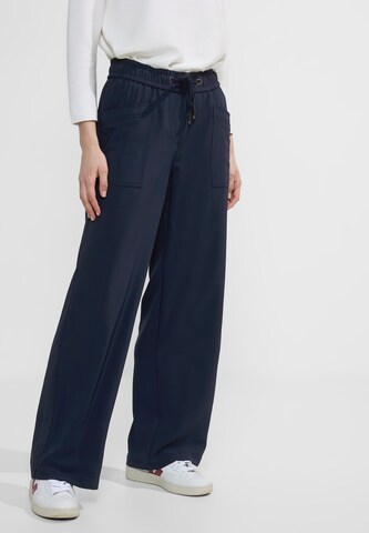 CECIL Loose fit Pants in Blue: front