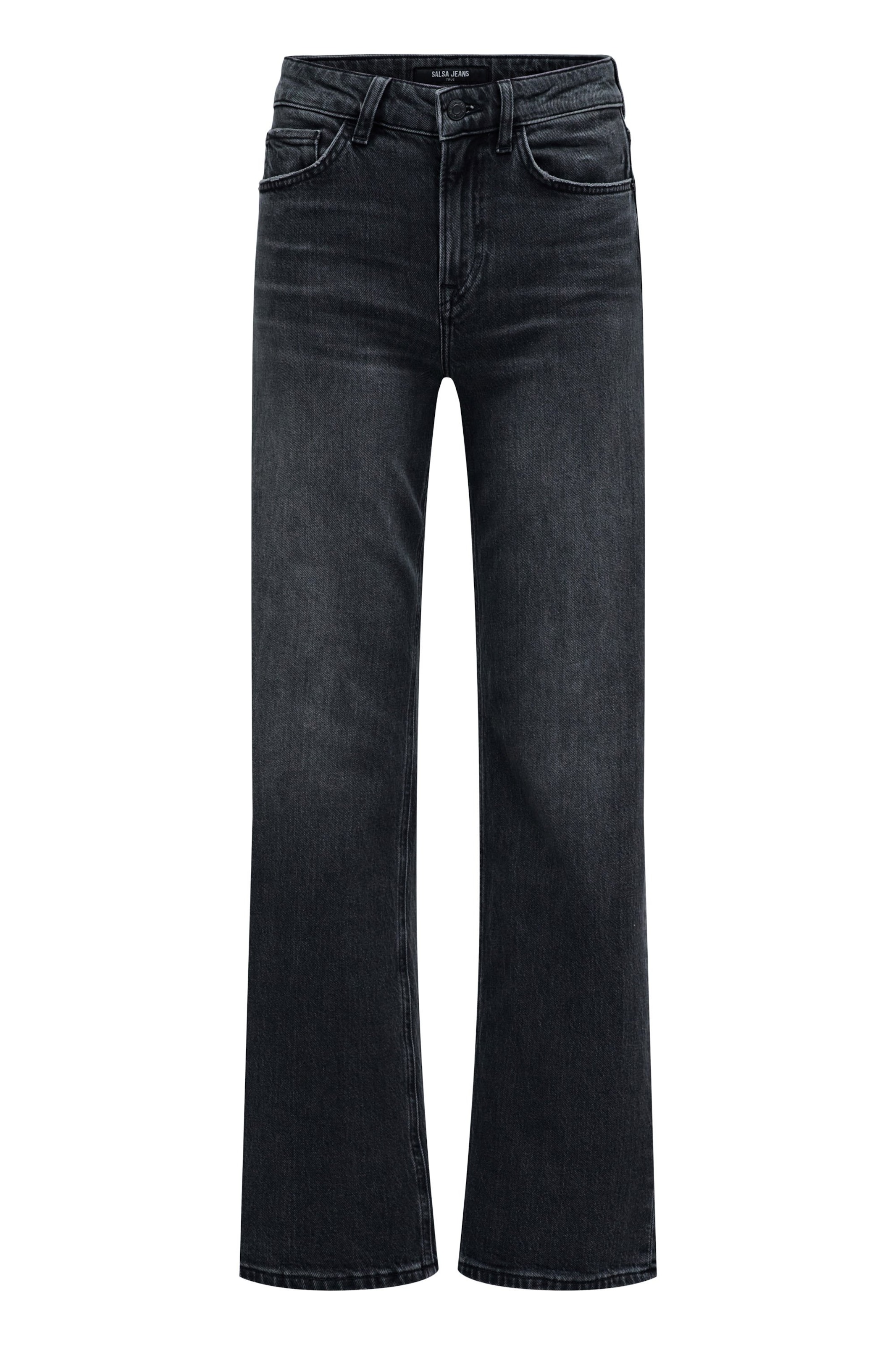Salsa Jeans Tapered Jeans 'True' in Schwarz: Vorderseite