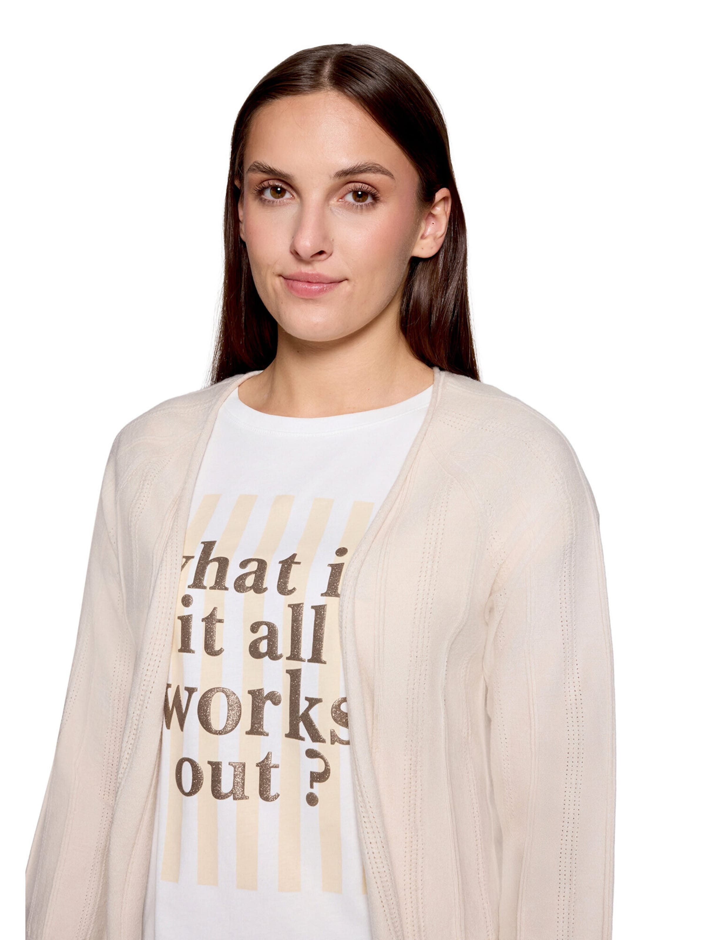 Cardigan Cartoon en beige