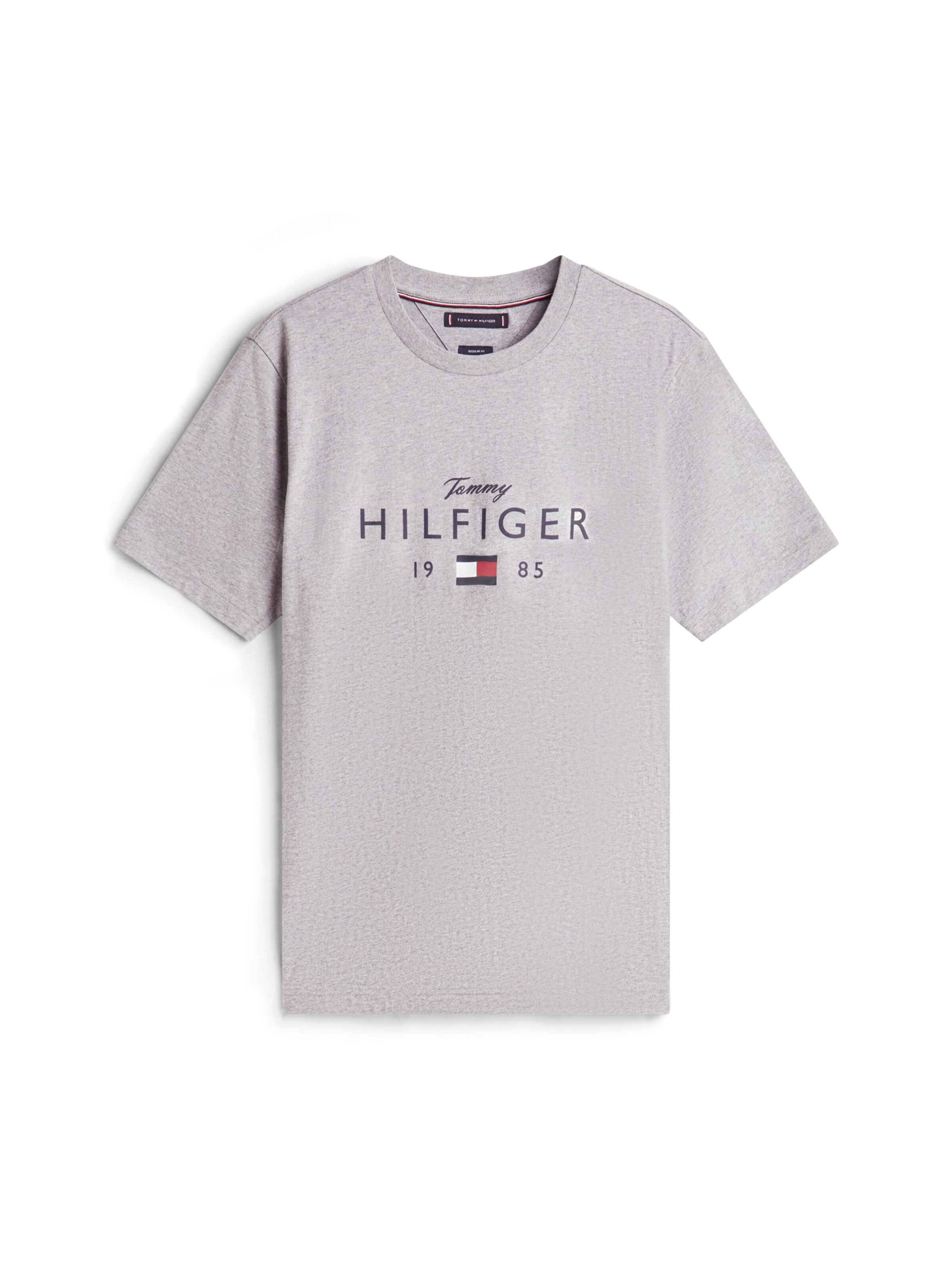 Maglietta 'BRAND LOVE' di TOMMY HILFIGER in grigio: frontale