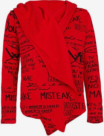 CIPO & BAXX Knit Cardigan in Red: front