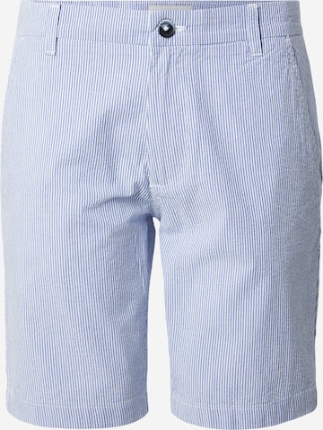 Bruun & Stengade Regular Chinohousut 'Elio' värissä sininen: etupuoli