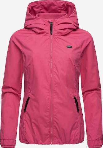 Ragwear Weatherproof jacket 'Dizzie' in Pink: front