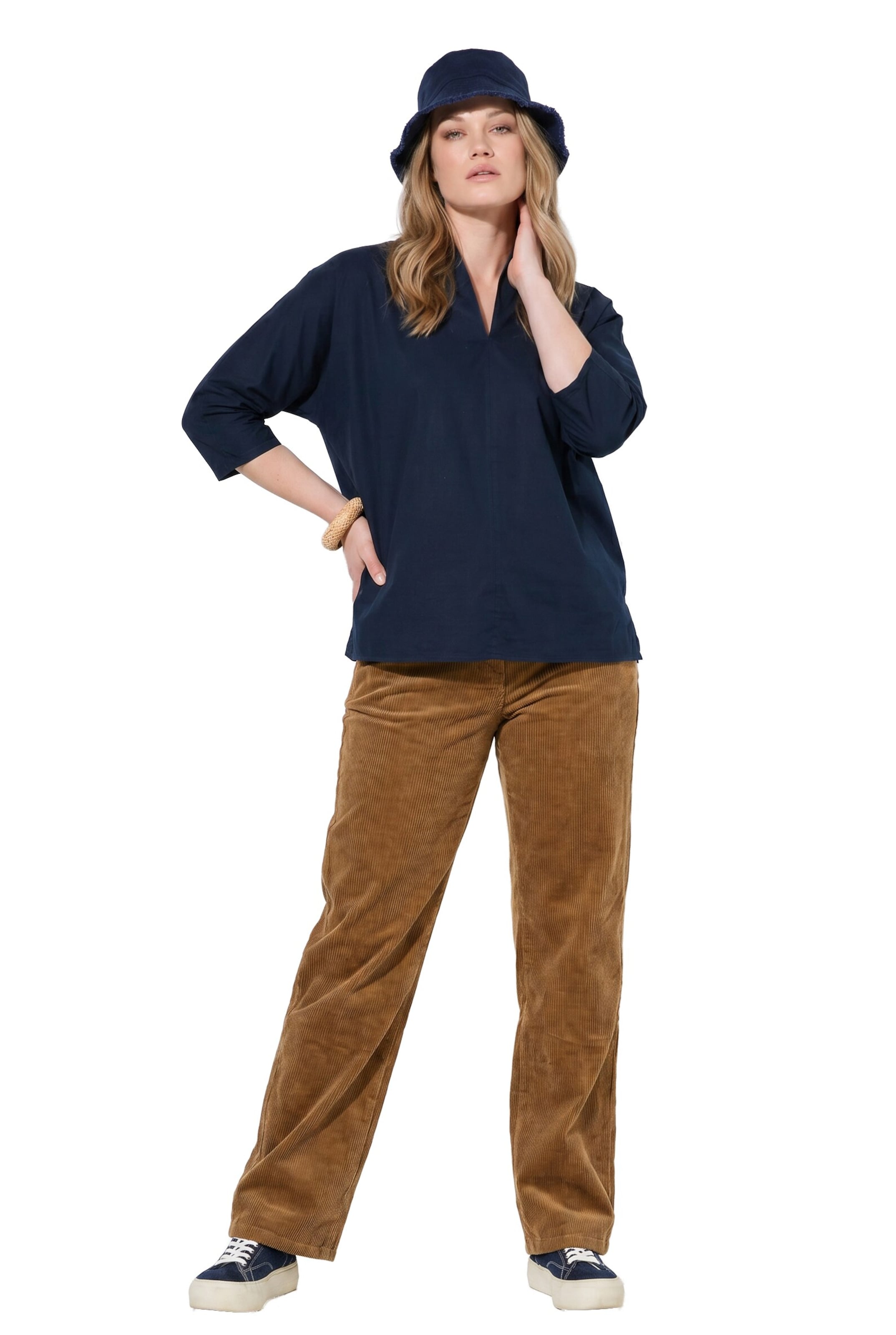 Ulla Popken Wide leg Pants in Brown