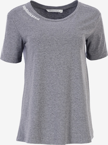 T-shirt HELMIDGE en gris : devant