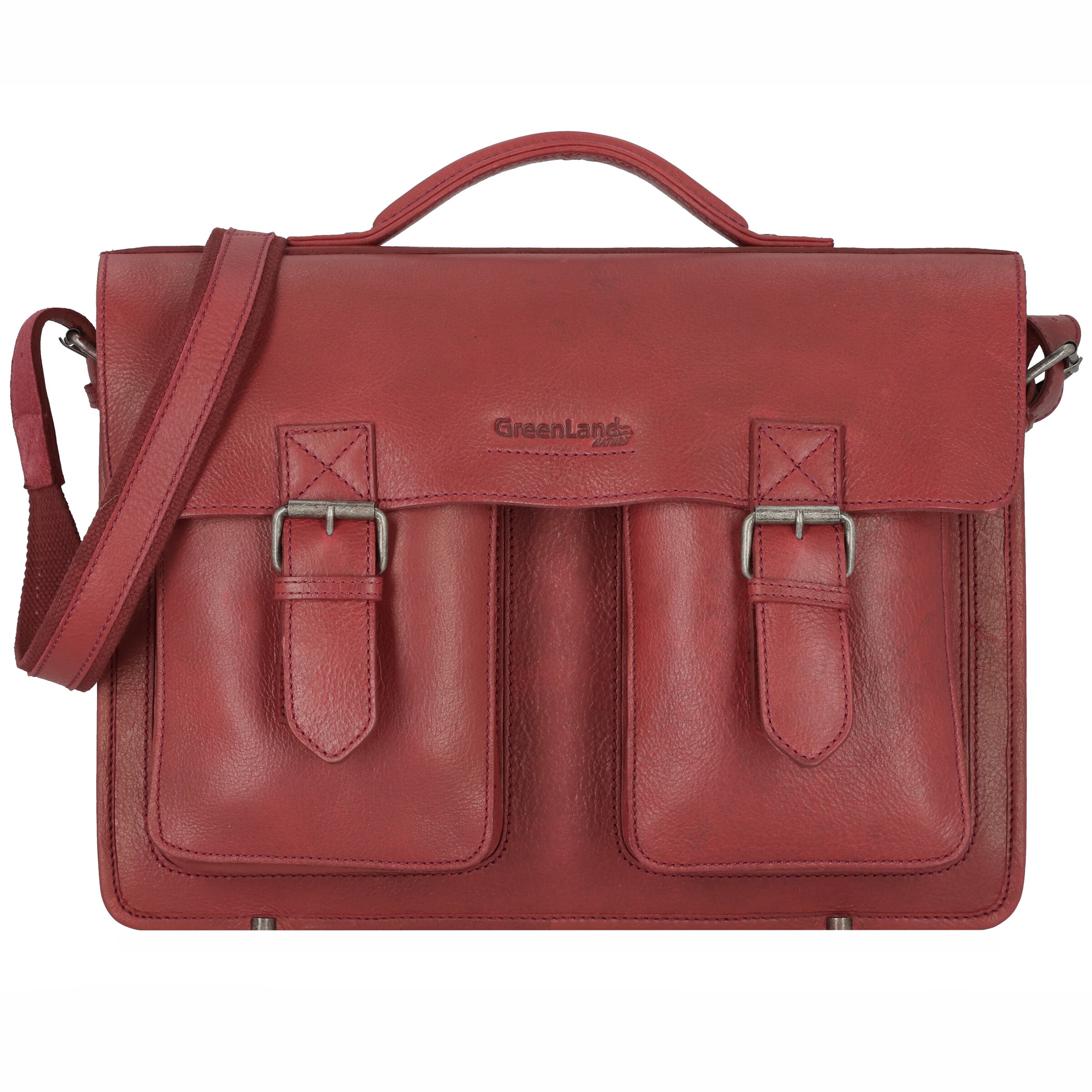 Porte-documents Greenland Nature en rouge : devant