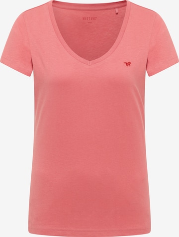 MUSTANG Shirt 'Beverly' in Pink: front