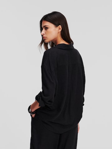 Karl Lagerfeld Blouse 'Blend' in Black