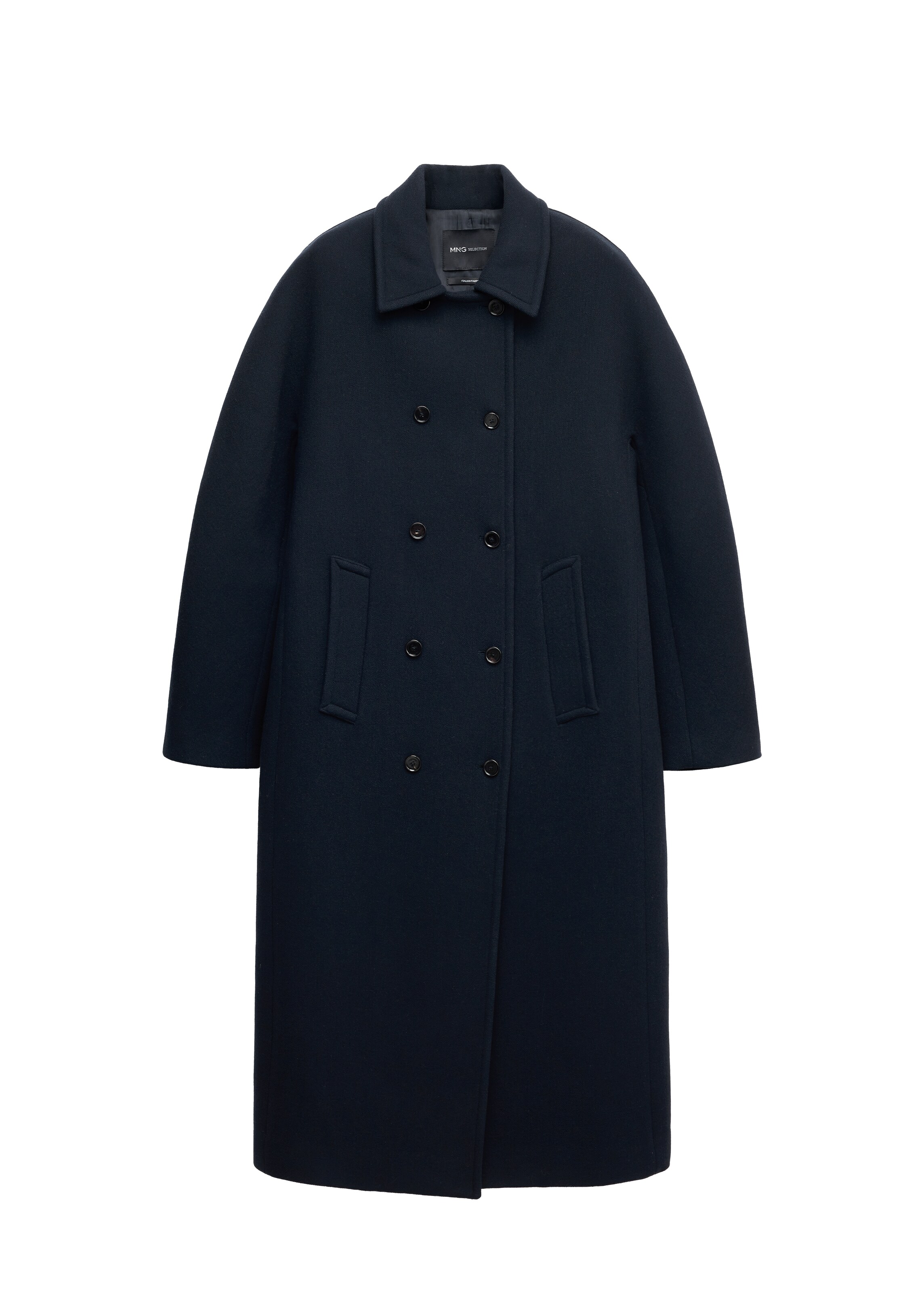 MANGO Mantel 'LAUREN' in XS in navy, Produktansicht