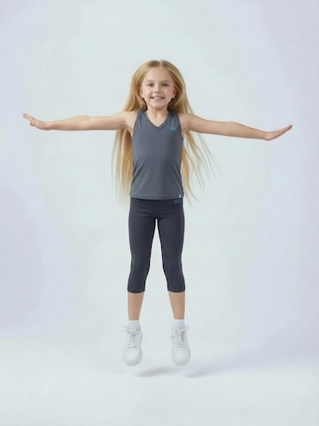 SPORTKIND - Skinny Leggings '3/4 Sport Leggings' en gris