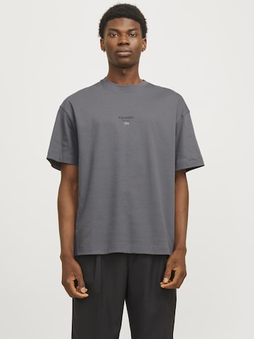 JACK & JONES Shirt 'JJEURBAN EDGE STUDIO' in Grijs: voorkant