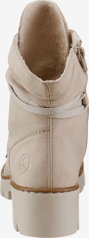 Rieker Schnürstiefelette in Beige