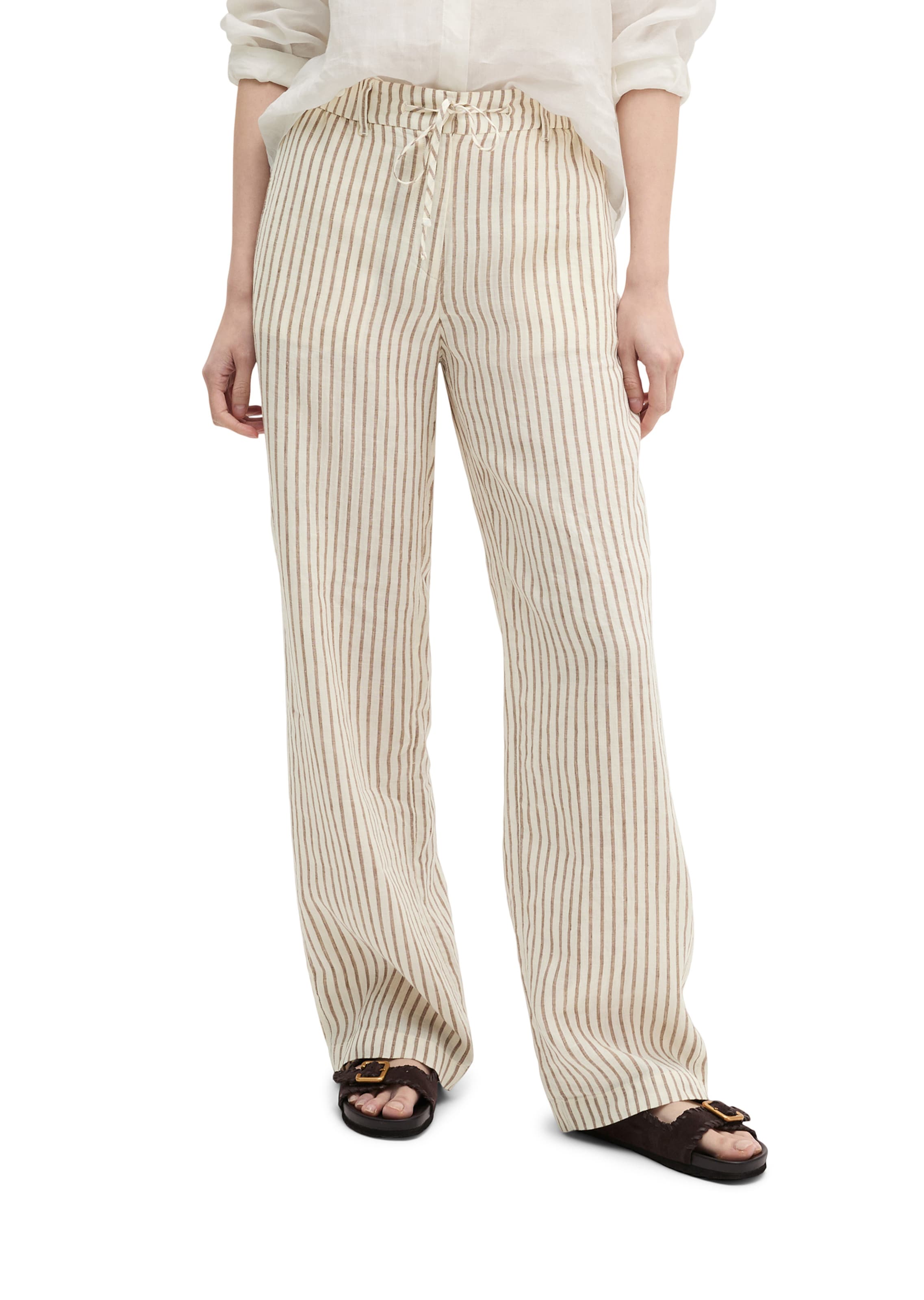 Marc O'Polo Regular Broek in Bruin: voorkant