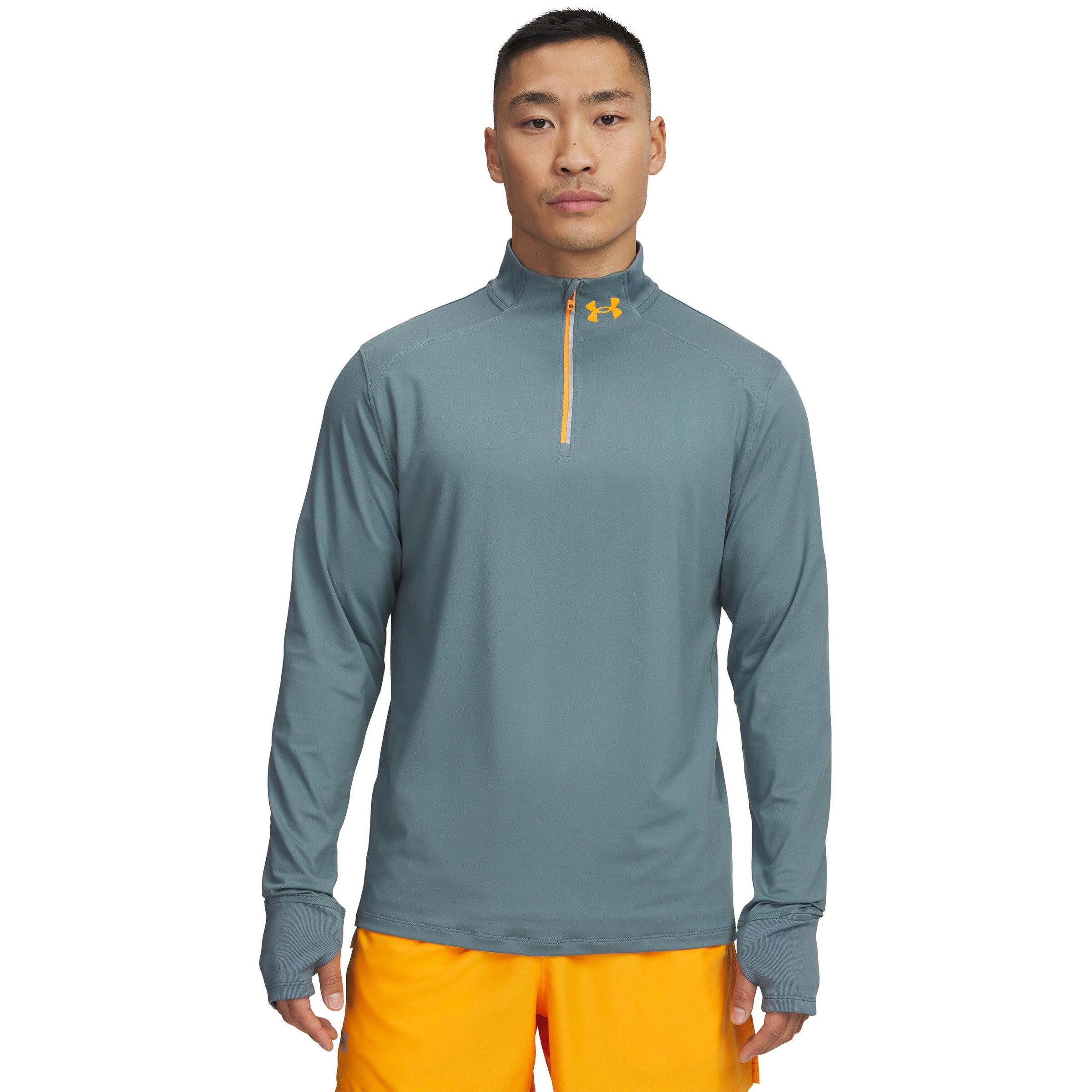 UNDER ARMOUR Performance Shirt 'Launch Pro' in Blue: front