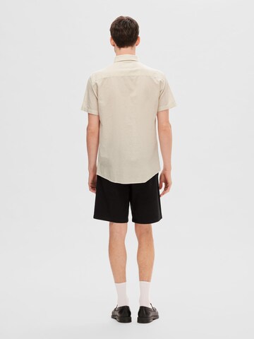 SELECTED HOMME Regular fit Overhemd in Beige