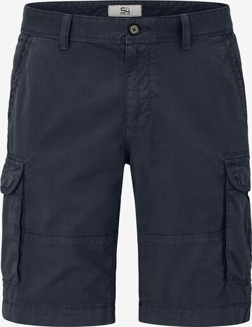 S4 Jackets Regular Cargo Pants in Blue: front