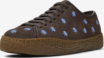 CAMPER Platform trainers ' Peu Terreno ' in Brown: front