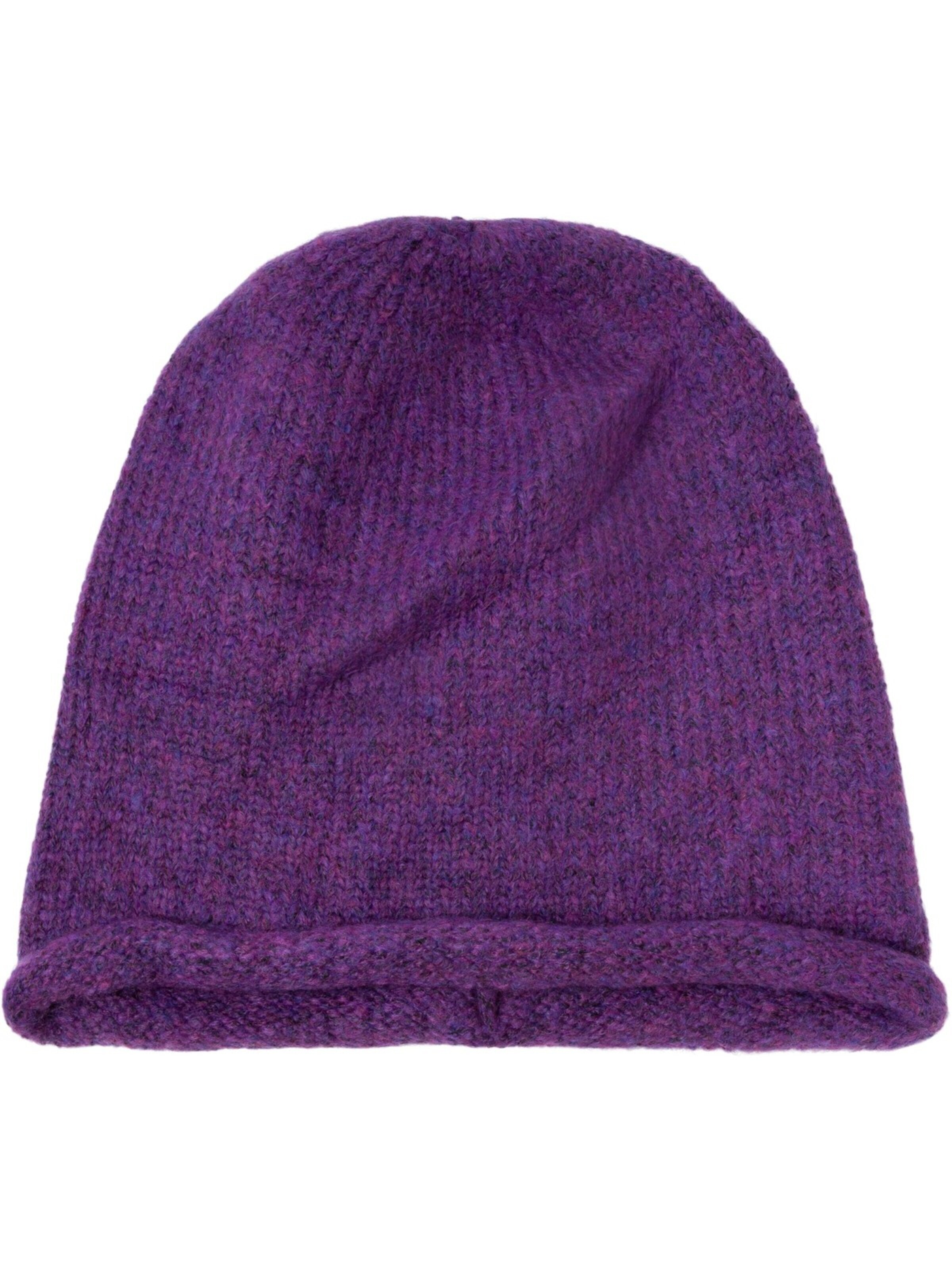 styleBREAKER Mütze 'Oversize Strickbeanie mit Rollrand'‌‌ in 54-64 in lila, Produktansicht