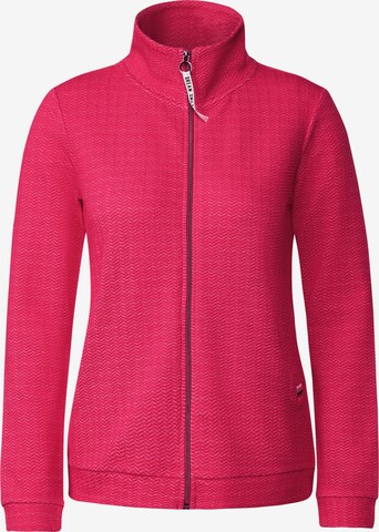 CECIL Sweatjacke in Pink: predná strana