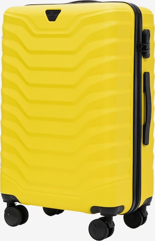 Valisette 'PEAFOWL' WINGS en jaune : devant