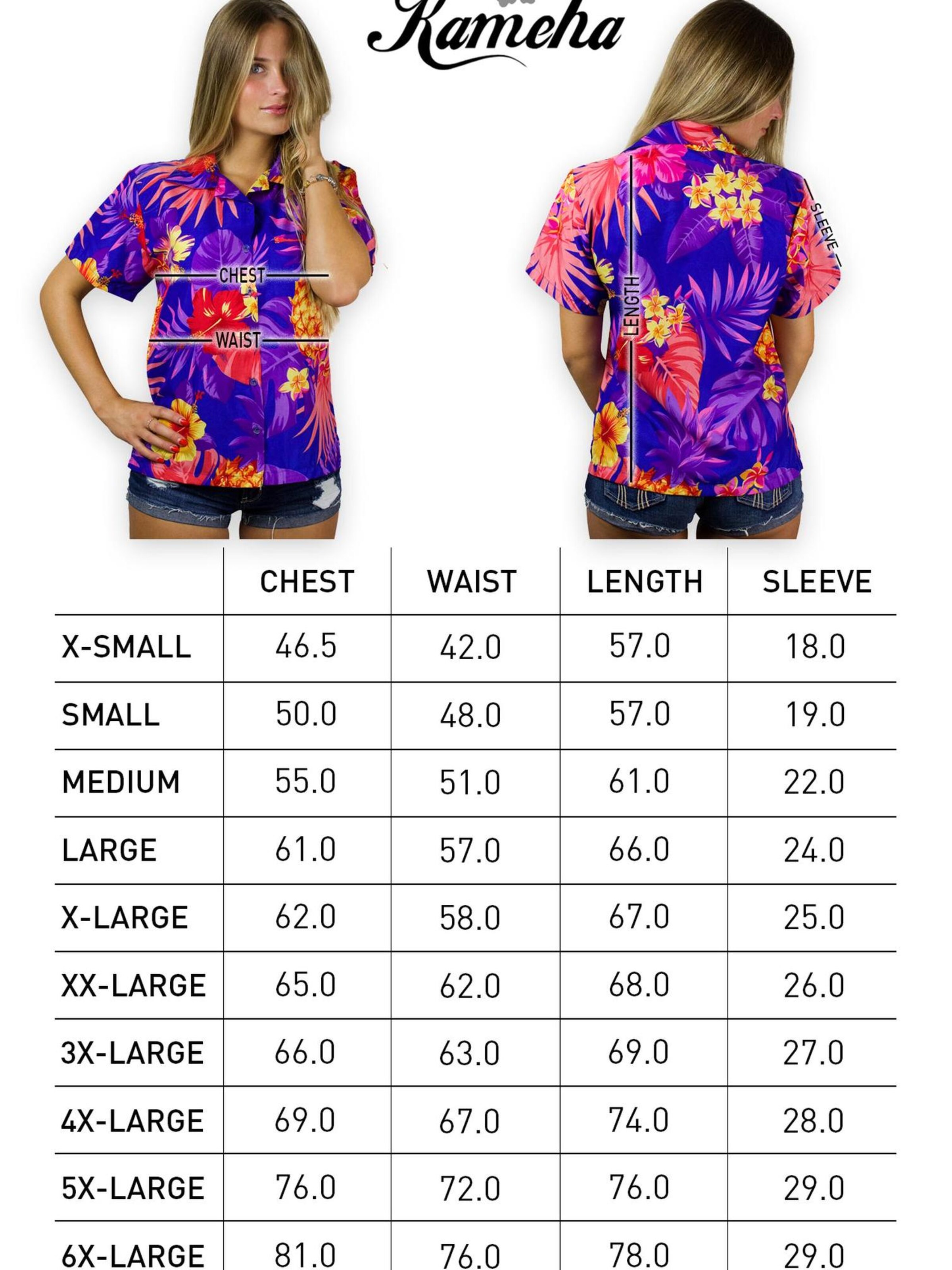 King Kameha Blouse 'Pineapple' in Blue