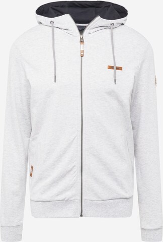 Ragwear Zip-Up Hoodie 'PATRY' in Grey: front