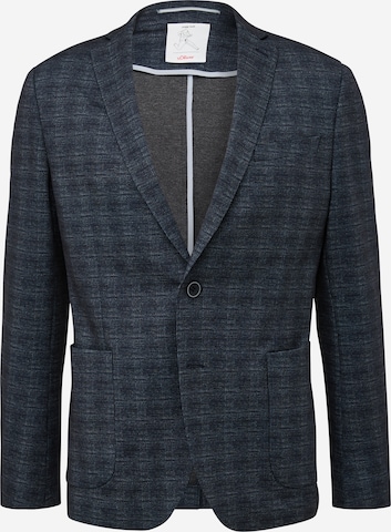 s.Oliver Slim fit Suit Jacket in Blue: front