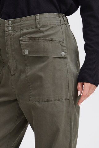 PULZ Jeans Loose fit Cargo Pants 'Drew' in Green