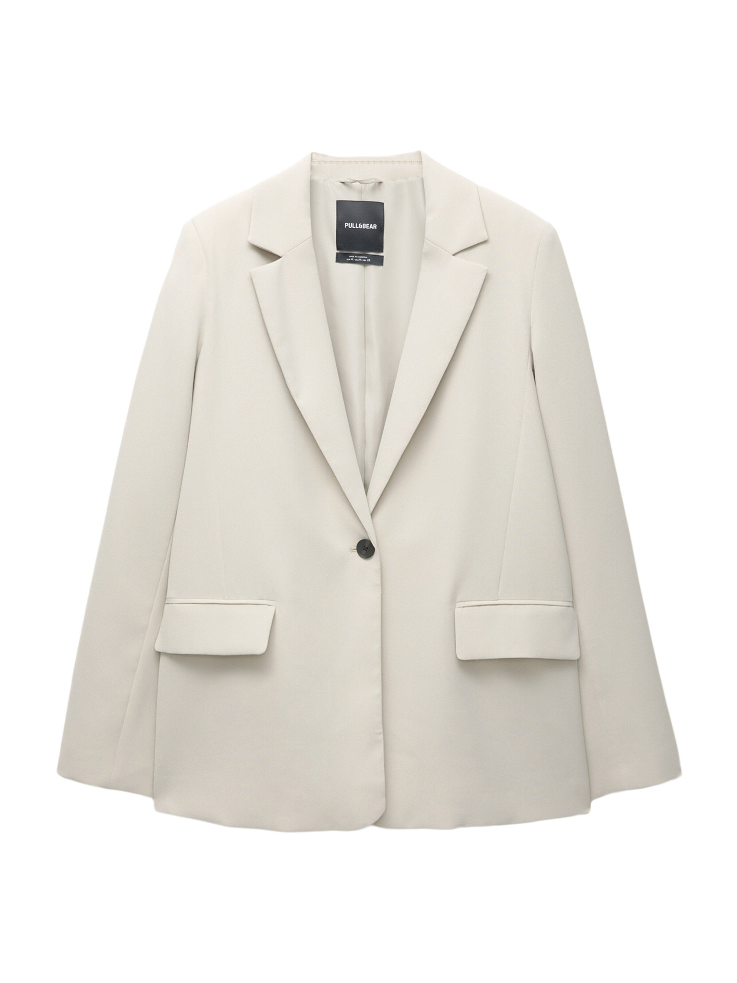 Pull&Bear Marynarka w kolorze beżowy: przód