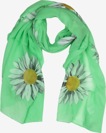 COLLEZIONE ALESSANDRO Schal 'Softflower' in Grün: Vorderseite