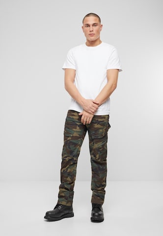 Coupe slim Pantalon cargo 'Adven' Brandit en vert