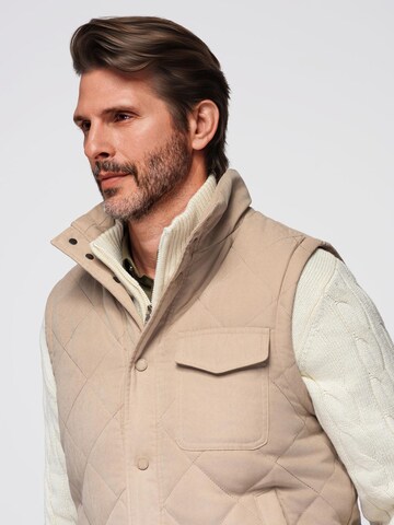 Gilet 'OM-JAVJ-0277' Ombre en beige