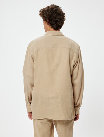 Koton Regular fit Button Up Shirt in Beige