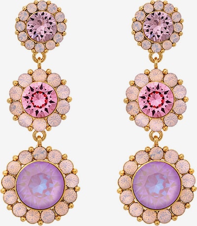 LILY AND ROSE Örhängen 'Sienna' i guld / lila / rosa, Produktvy