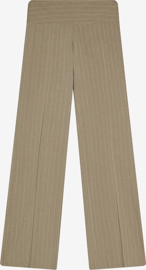 Bershka Housut värissä khaki / valkoinen, Tuotenäkymä