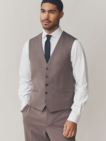 Next Suit Vest 'Motionflex' in Brown: front