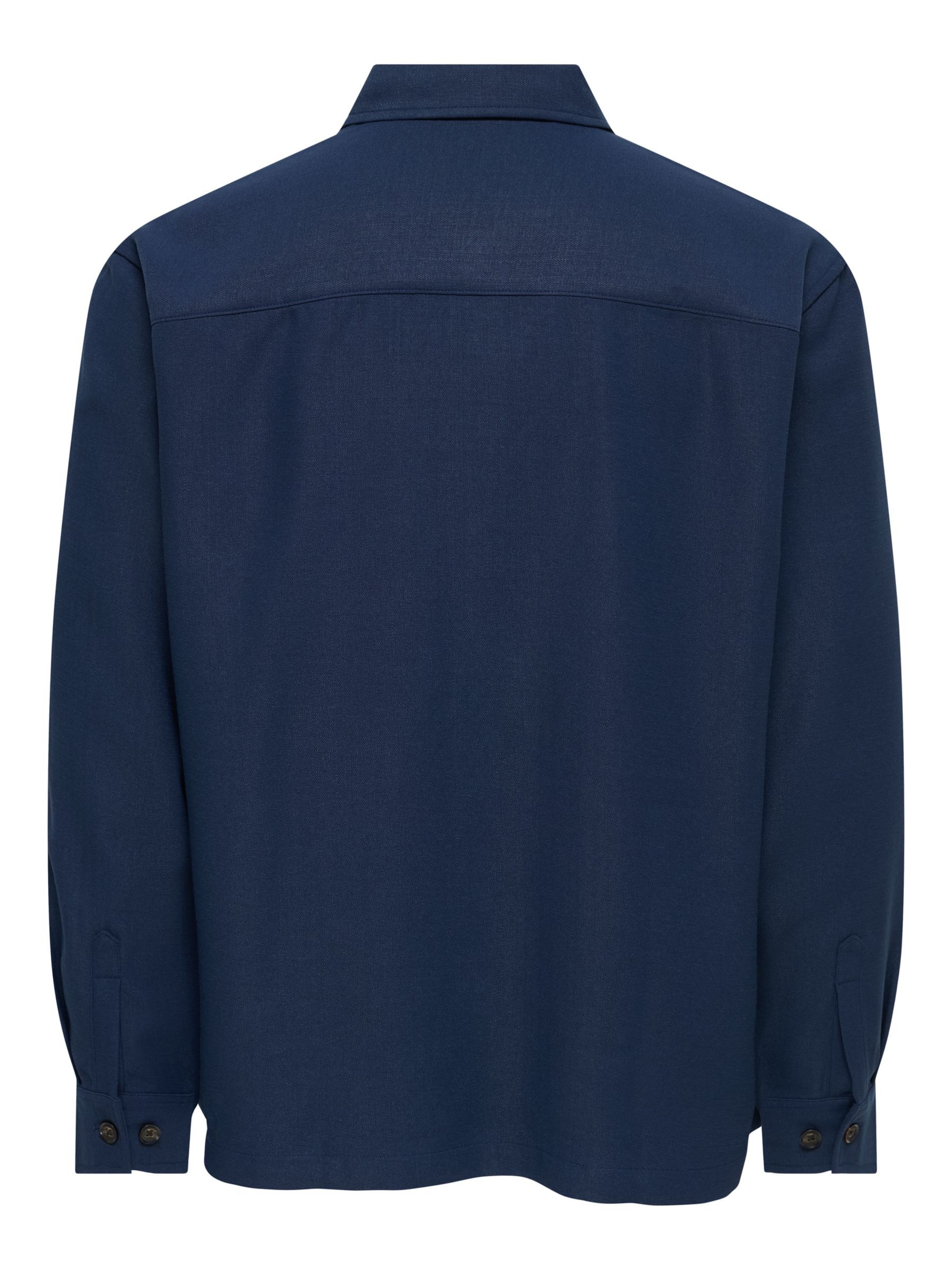 Fit confort Chemise business 'ONSHansi' Only & Sons en bleu