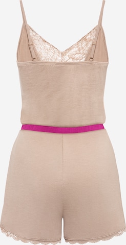 LASCANA - Pijama 'Lovly Nights' en beige: atrás