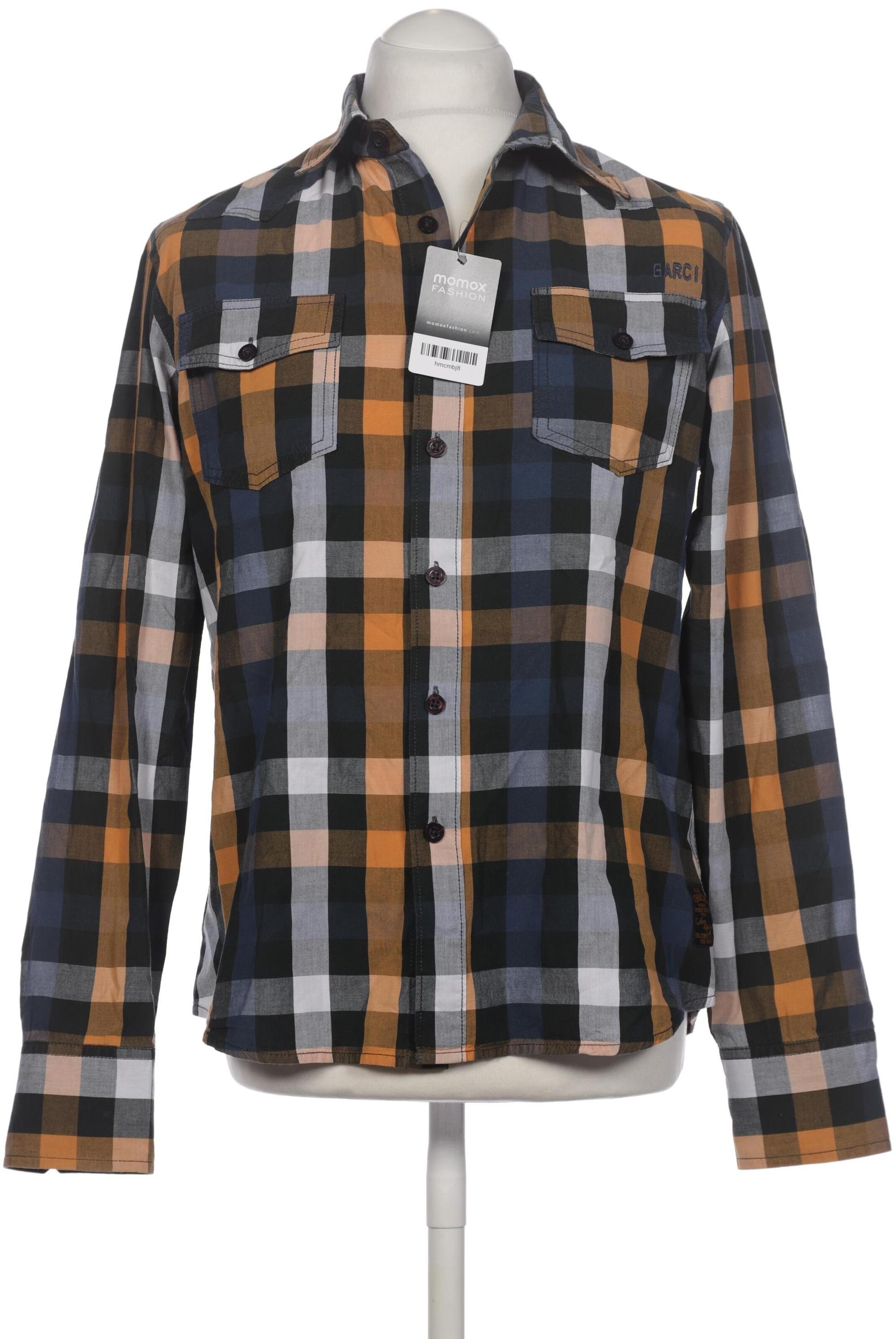 GARCIA Button Up Shirt in L in Green: front