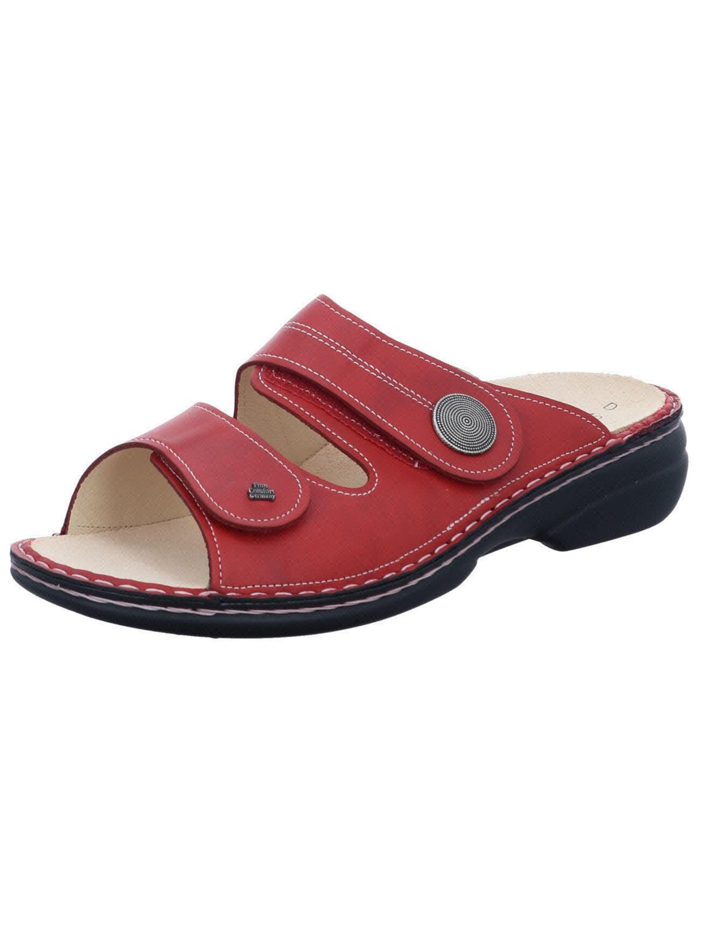 Mule 'Pantolette Damen 02550 423147 Echtleder in rot' Finn Comfort en rouge : devant