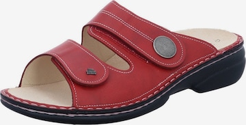 Finn Comfort Pantolette 'Pantolette Damen 02550 423147 Echtleder in rot' in Rot: Vorderseite