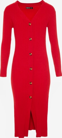 BIG STAR Knit Cardigan 'NEKA' in Red: front