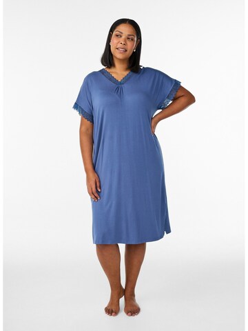 Camicia da notte 'Mhali' di Zizzi in blu