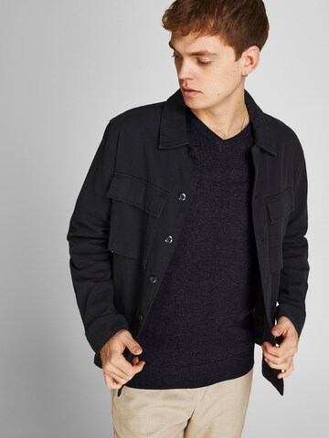 JACK & JONES Sweter 'Emil' w kolorze czarny