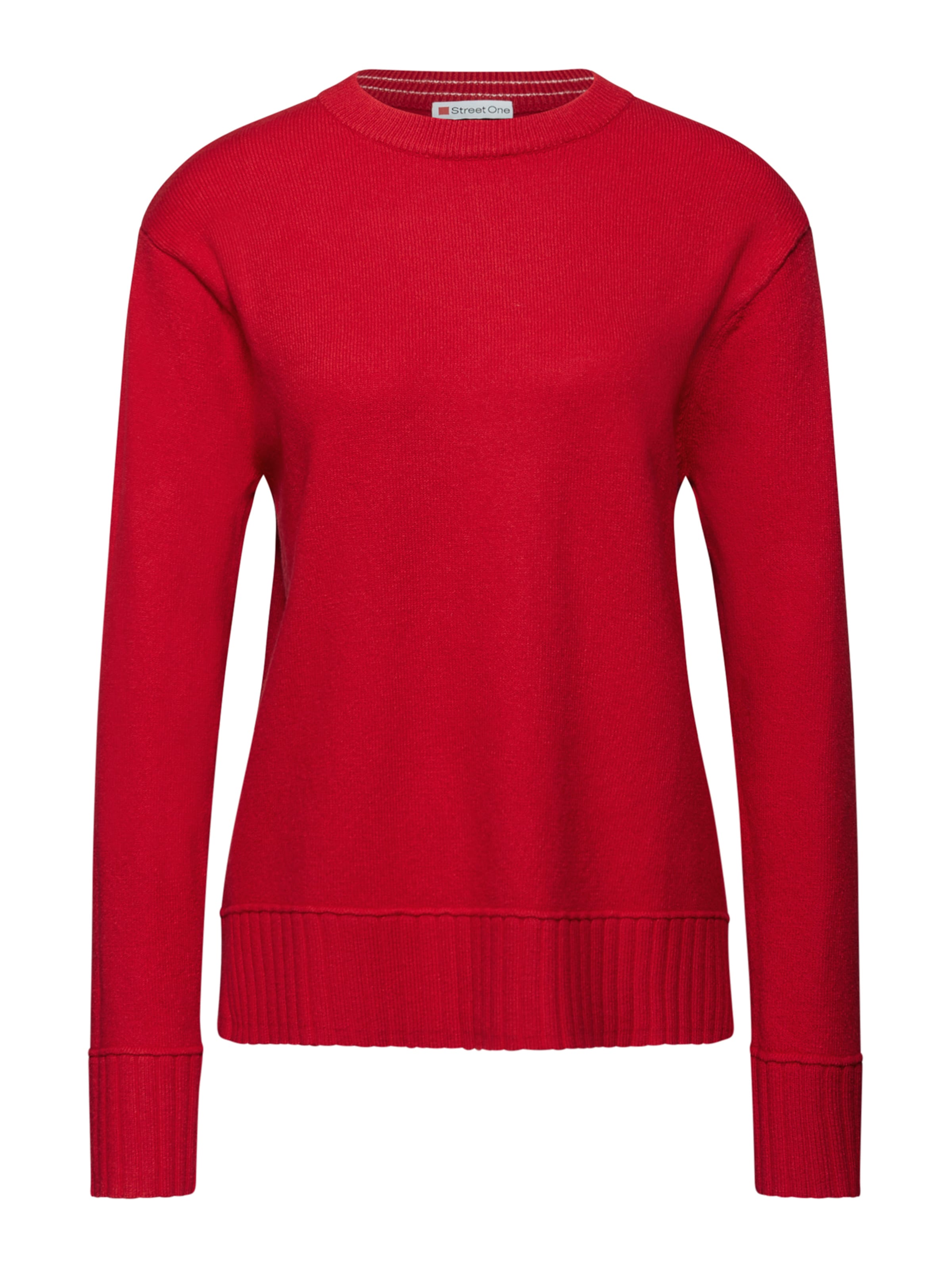 STREET ONE Свитер в Красный: спереди