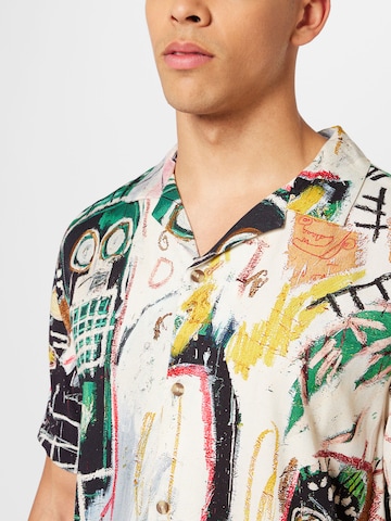 Cotton On Regular fit Button Up Shirt 'Basquiat' in White