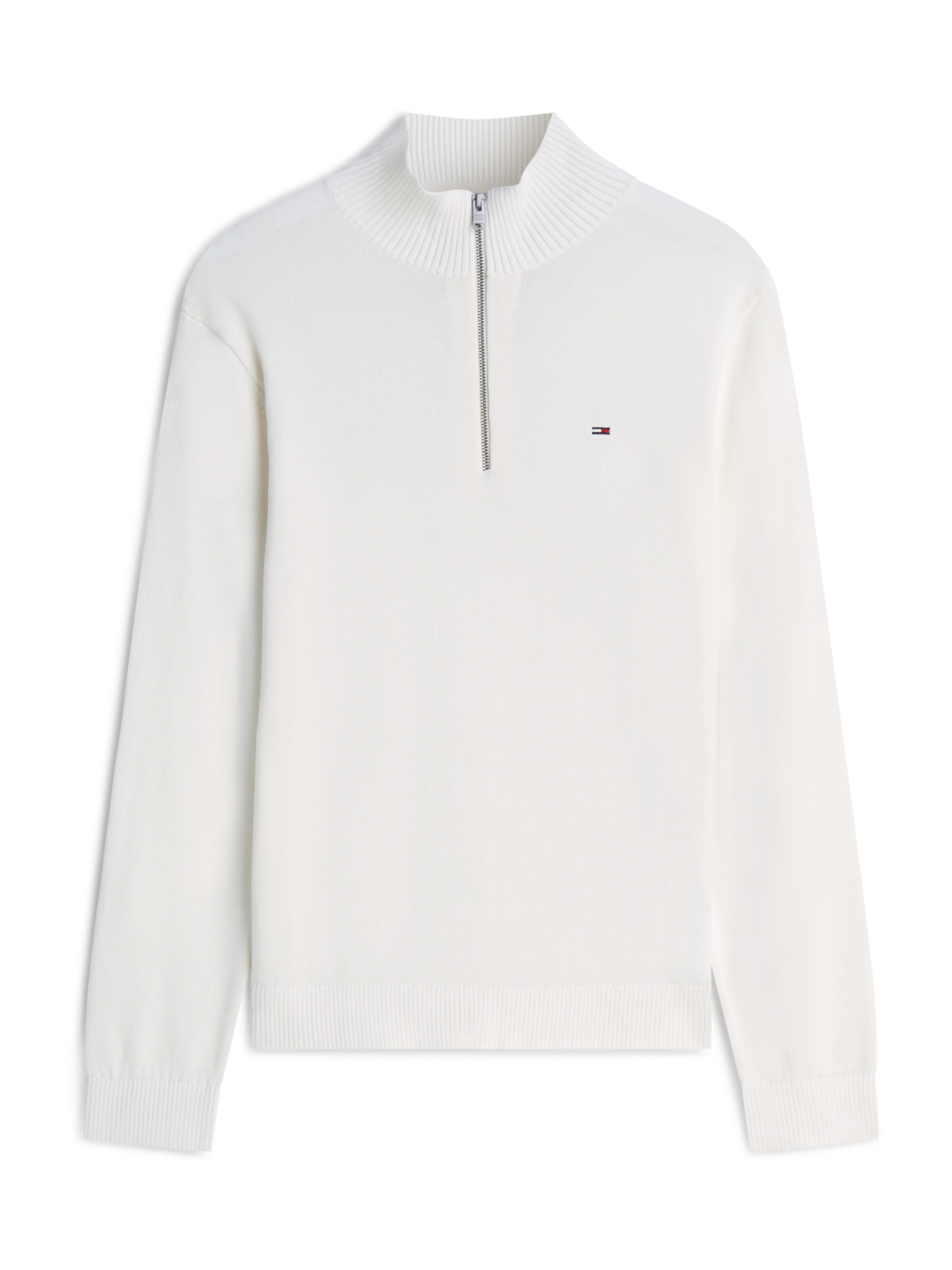 Tommy Jeans Pullover 'ESS' in Weiß: Vorderseite