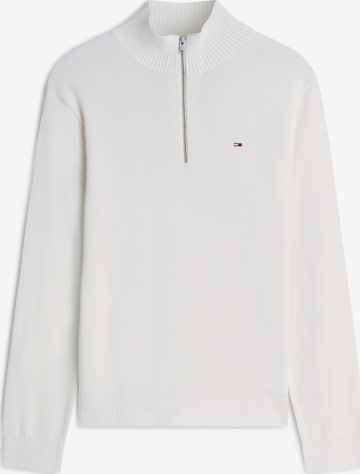 Tommy Jeans Pullover 'ESS' in Weiß: Vorderseite