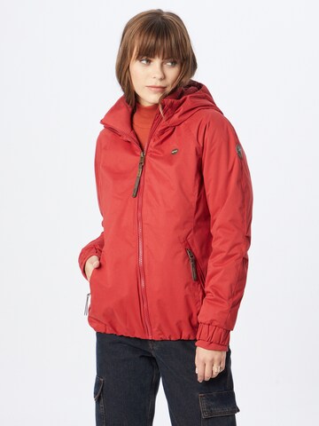 Ragwear Prehodna jakna 'DIZZIE' | rdeča barva: sprednja stran