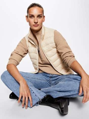 MANGO Vest in Beige